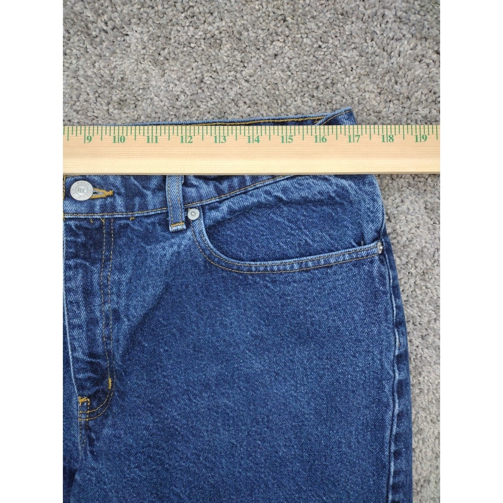Polo Jean Co Ralph Lauren Women's Blue Denim Jeans Size 14x29 Straight Leg Flag - Picture 7 of 16